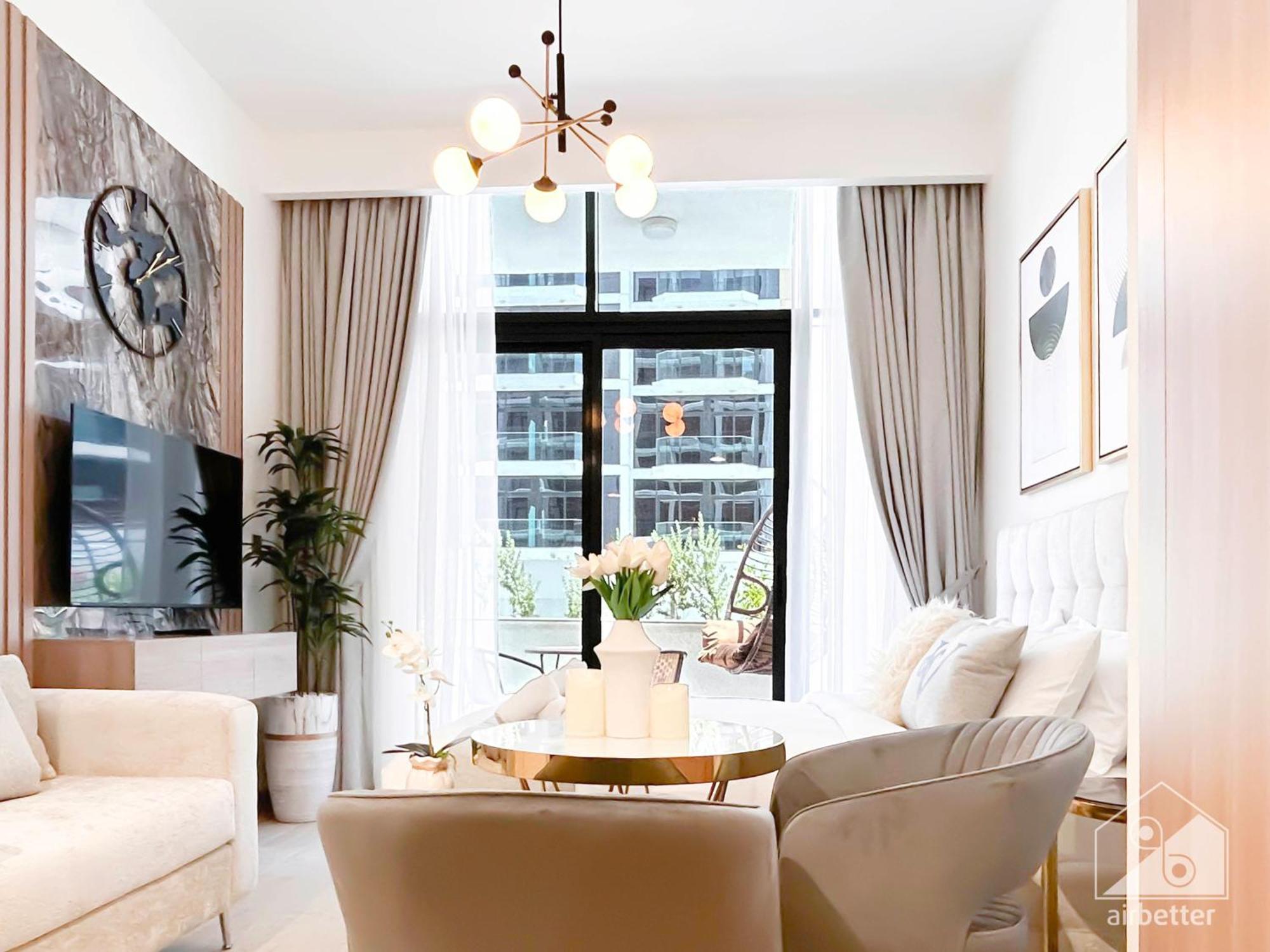Charming Studio With Balcony In Azizi Riviera Dubai Eksteriør billede